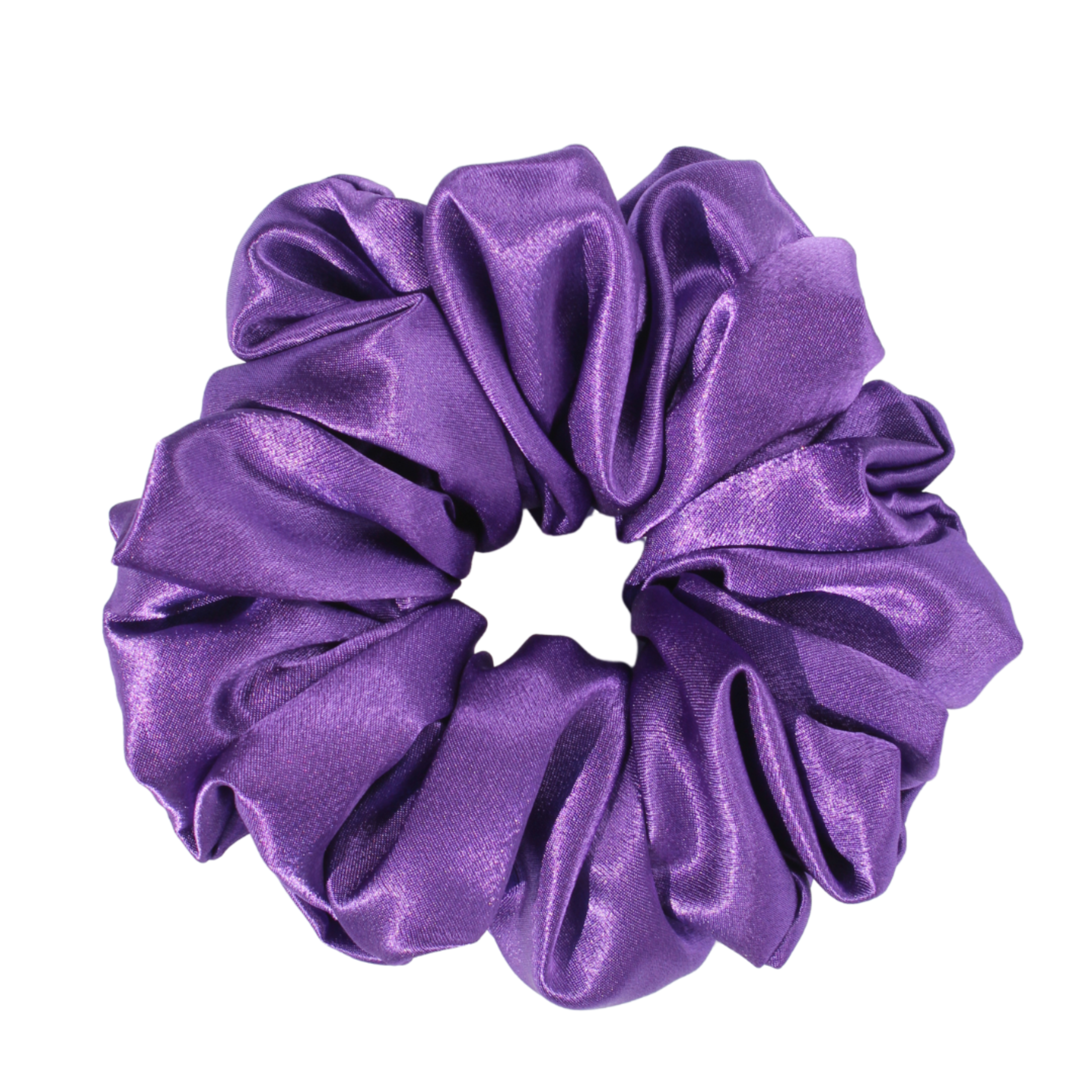 Lavender Purple Satin Scrunchie