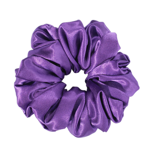 Lavender Purple Satin Scrunchie