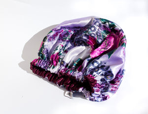 Floral Satin Bonnet