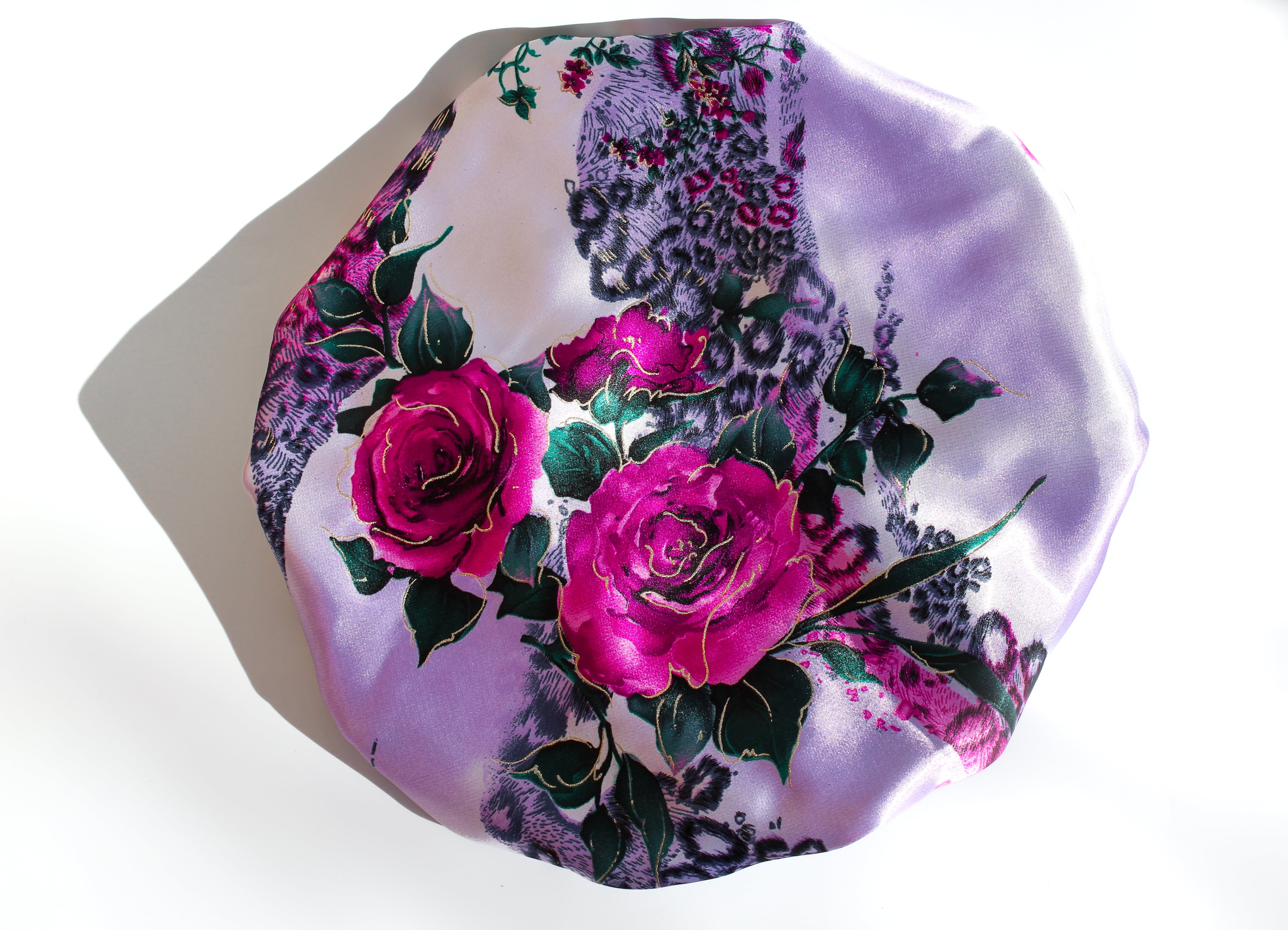 Floral Satin Bonnet