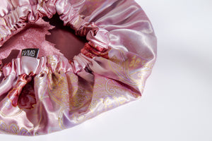 Floral Satin Bonnet