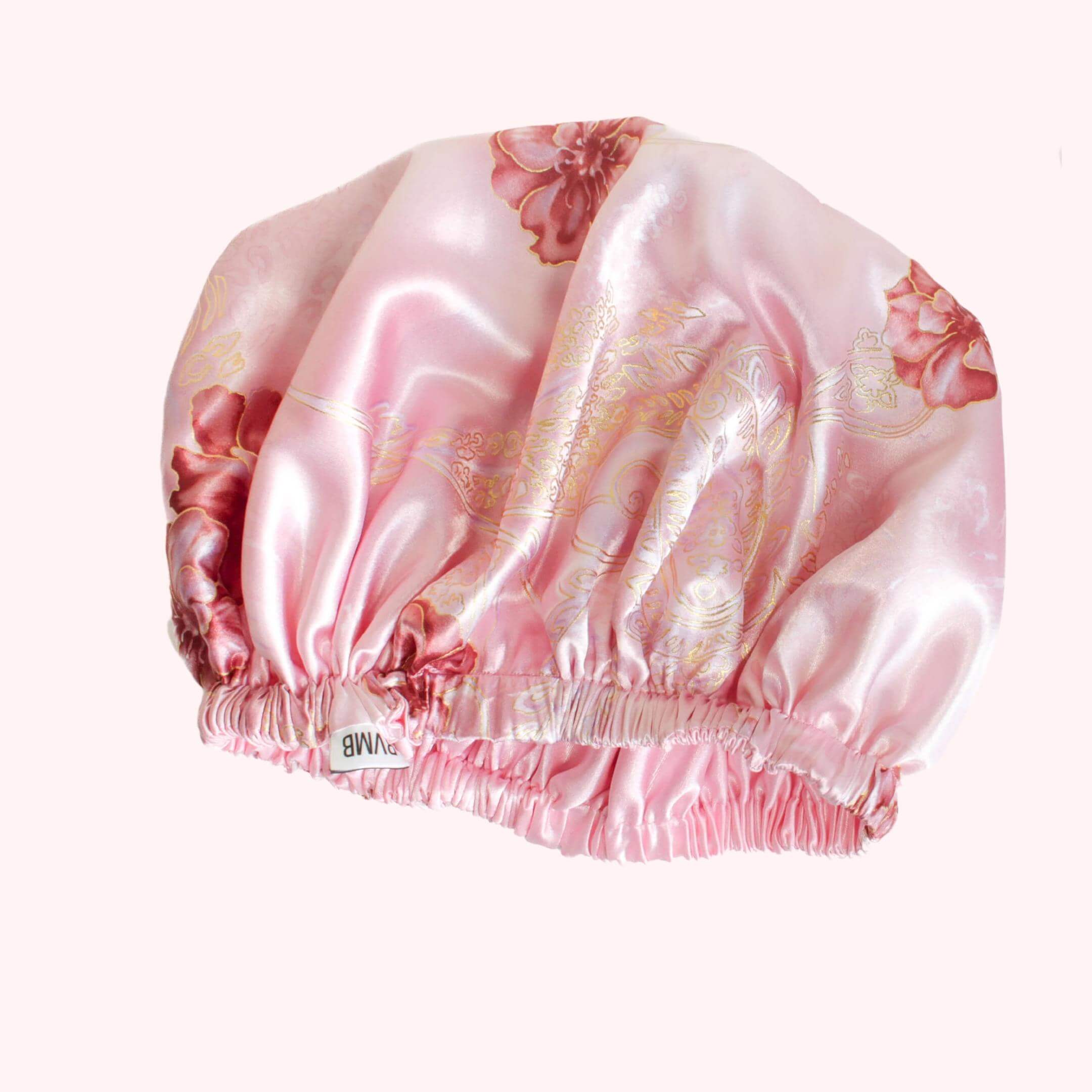 Limited Edition Pink Floral Satin Bonnet